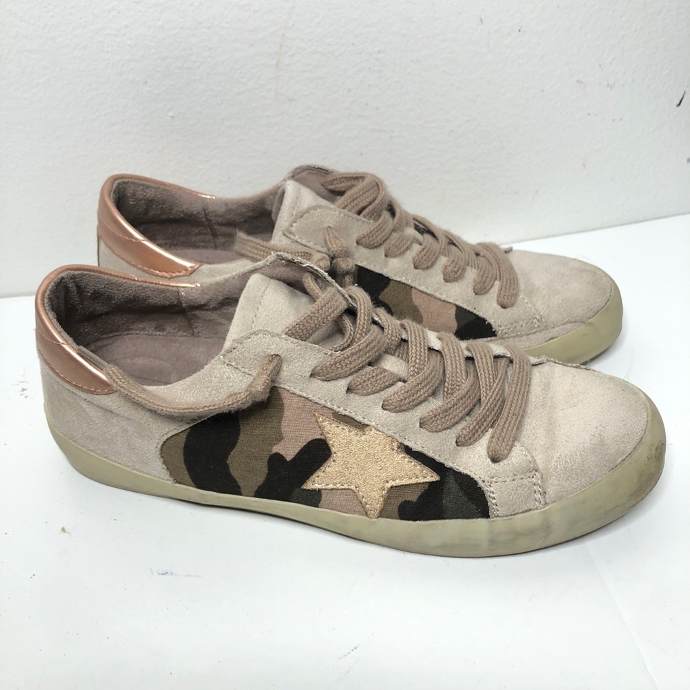 ShuShop Paula Green Camo Sneaker 38/7.5